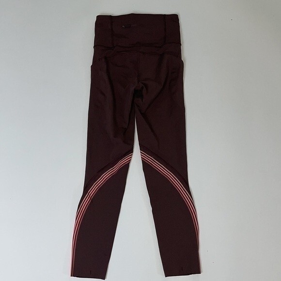 Lululemon Speed Limit Crop leggings Cherry Cola nulux 2 - Picture 5 of 8